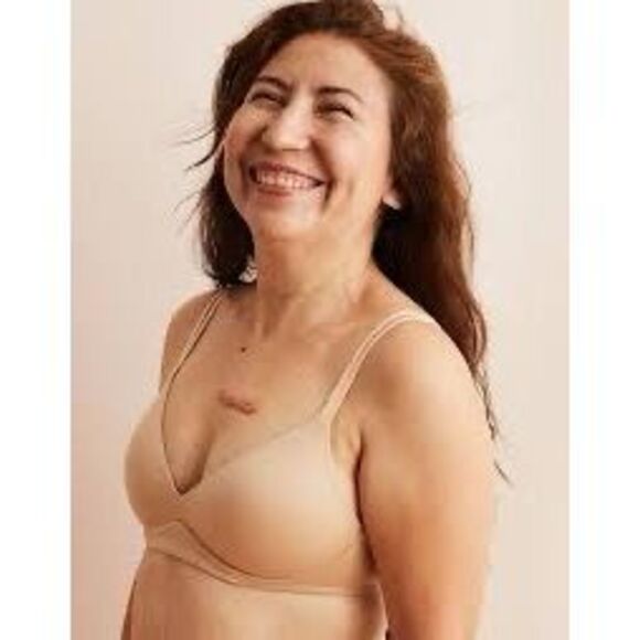 AERIE Women’s Real Sunnie Wireless Bra Nude Beige Size 32B - Picture 1 of 5